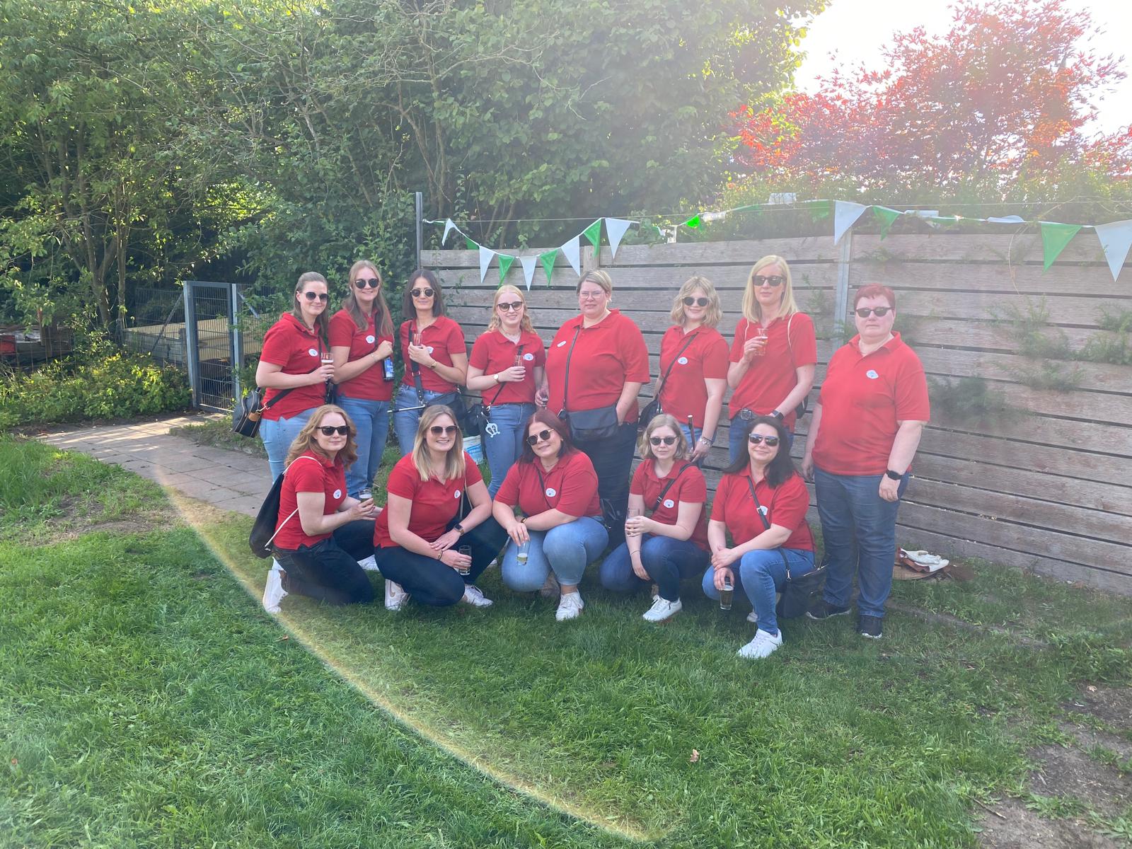 Gruppenfoto der Frauen im Spielmannszug